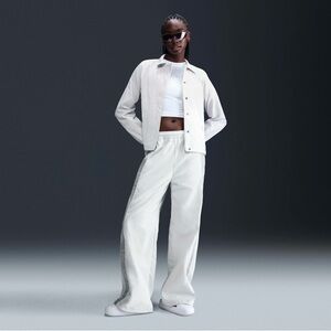 NWT Nike Sportswear Woven Jacket Water Repellant Light Smoke Gray Sz XS